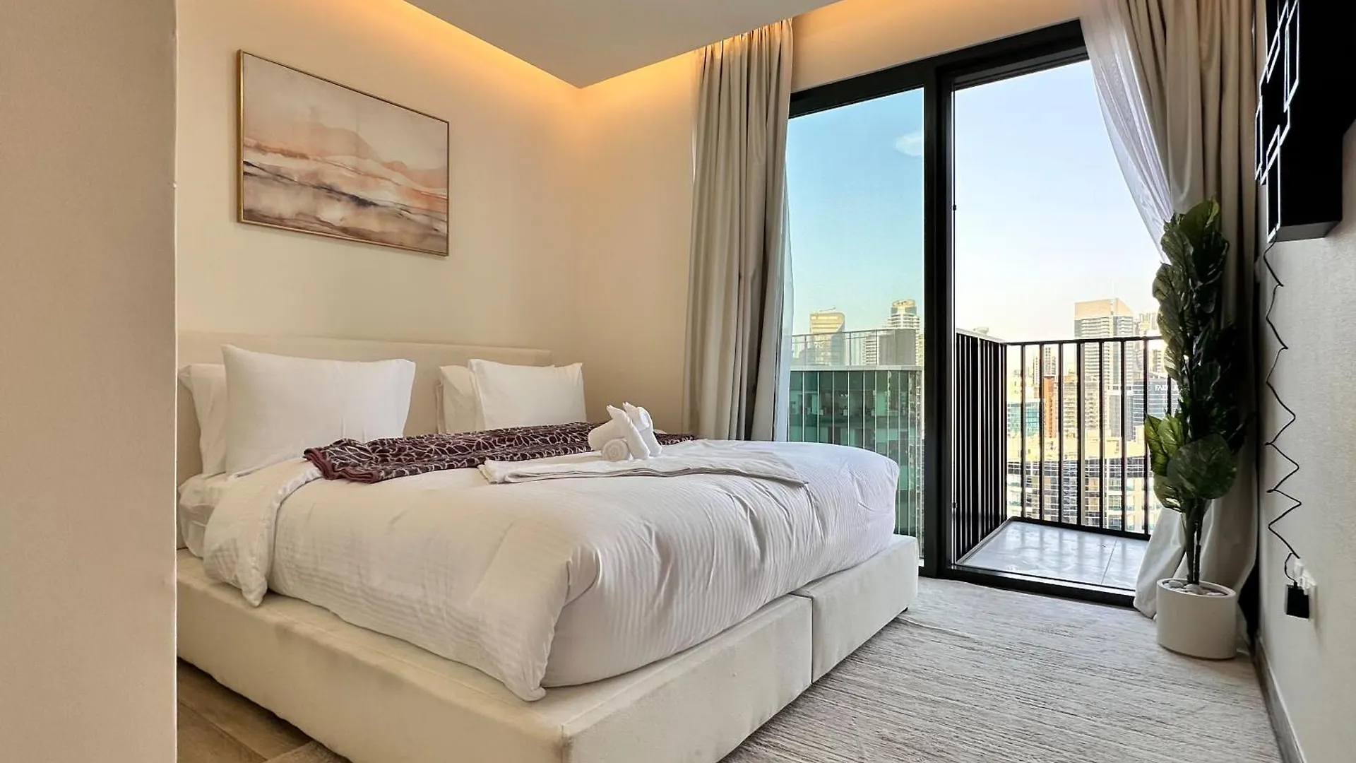 Vserve Modern Oasis Canal & Burj Views Dubai Apartment